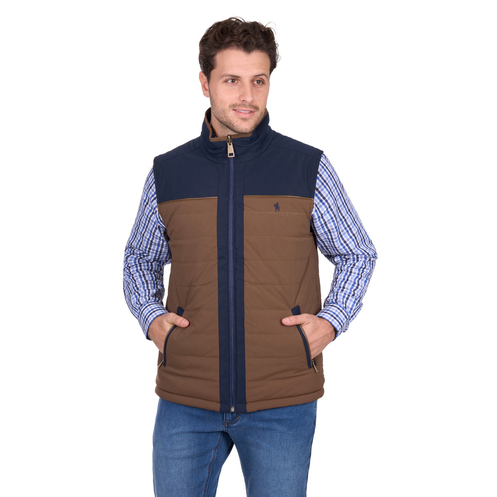 Thomas Cook Mens Toby Reversible Vest (T6W1608170) Navy/Tan