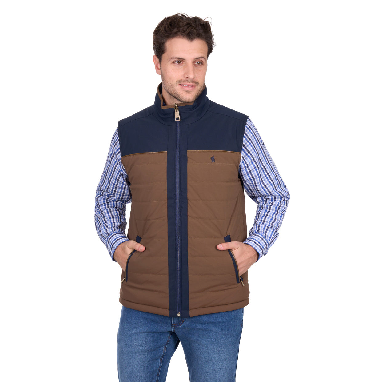 Thomas Cook Mens Toby Reversible Vest (T6W1608170) Navy/Tan