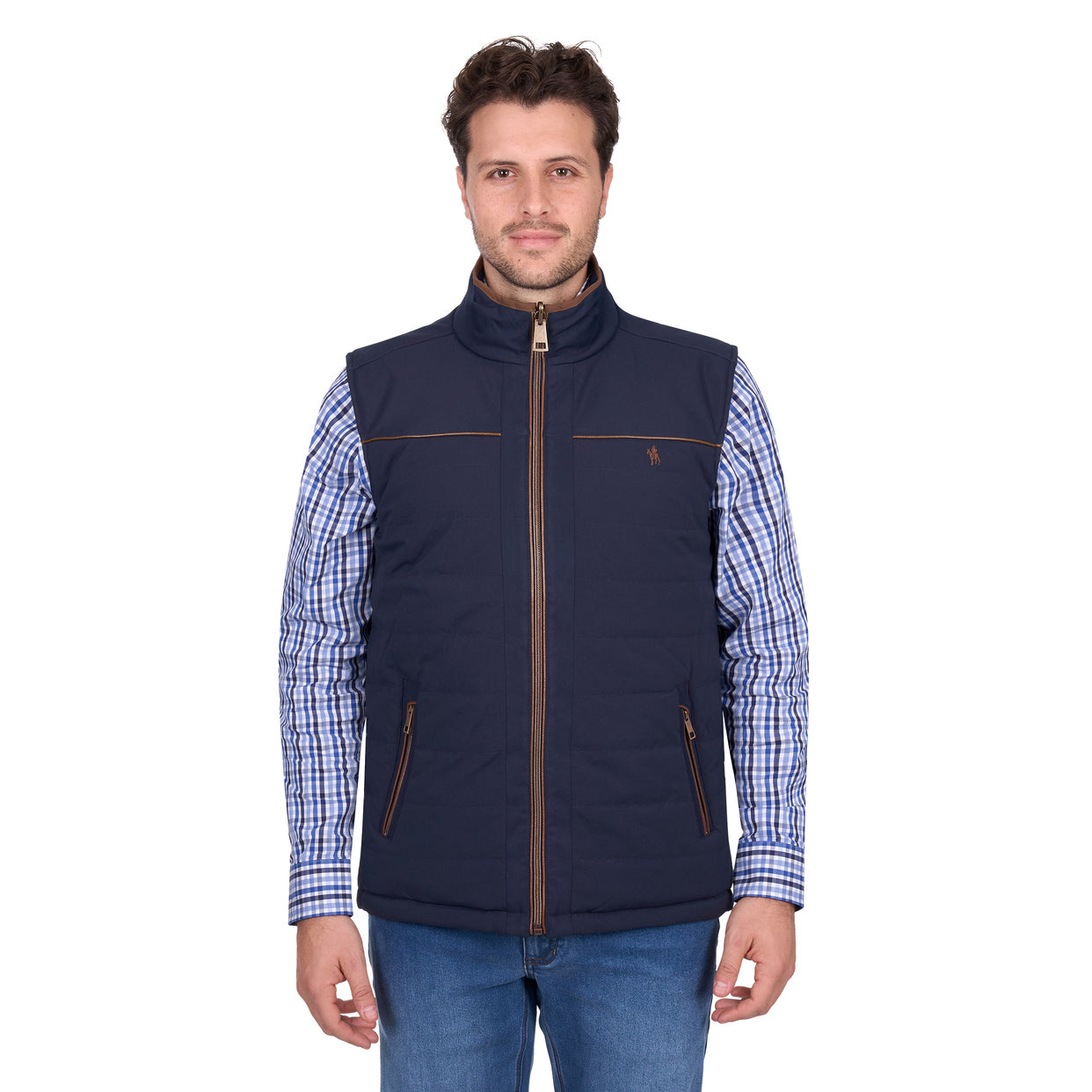 Thomas Cook Mens Toby Reversible Vest (T6W1608170) Navy/Tan