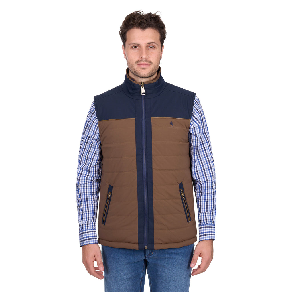 Thomas Cook Mens Toby Reversible Vest (T6W1608170) Navy/Tan