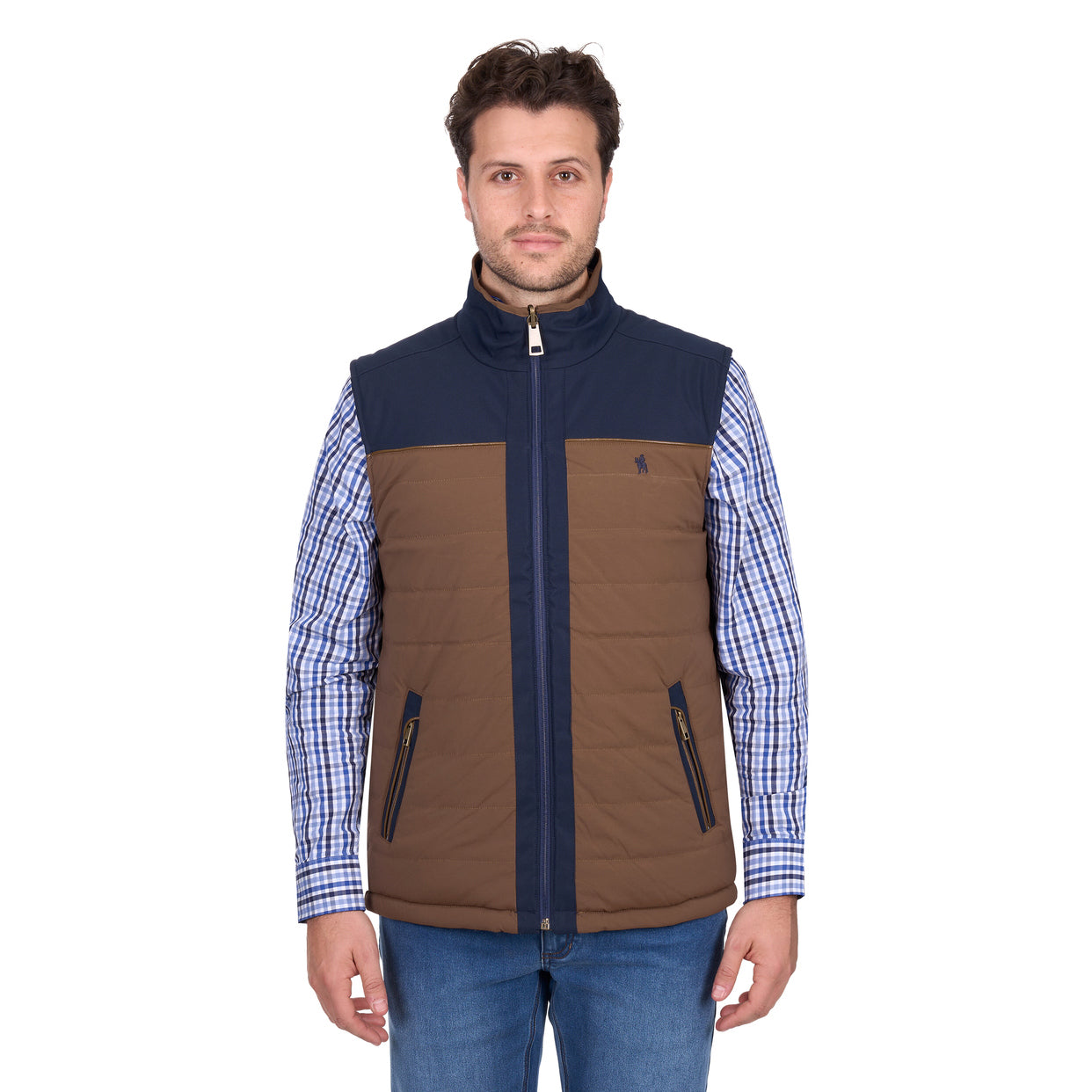 Thomas Cook Mens Toby Reversible Vest (T6W1608170) Navy/Tan
