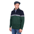 Thomas Cook Mens Troy 1/4 Zip Jumper (T6W1523003) Navy/Green Marle
