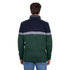 Thomas Cook Mens Troy 1/4 Zip Jumper (T6W1523003) Navy/Green Marle