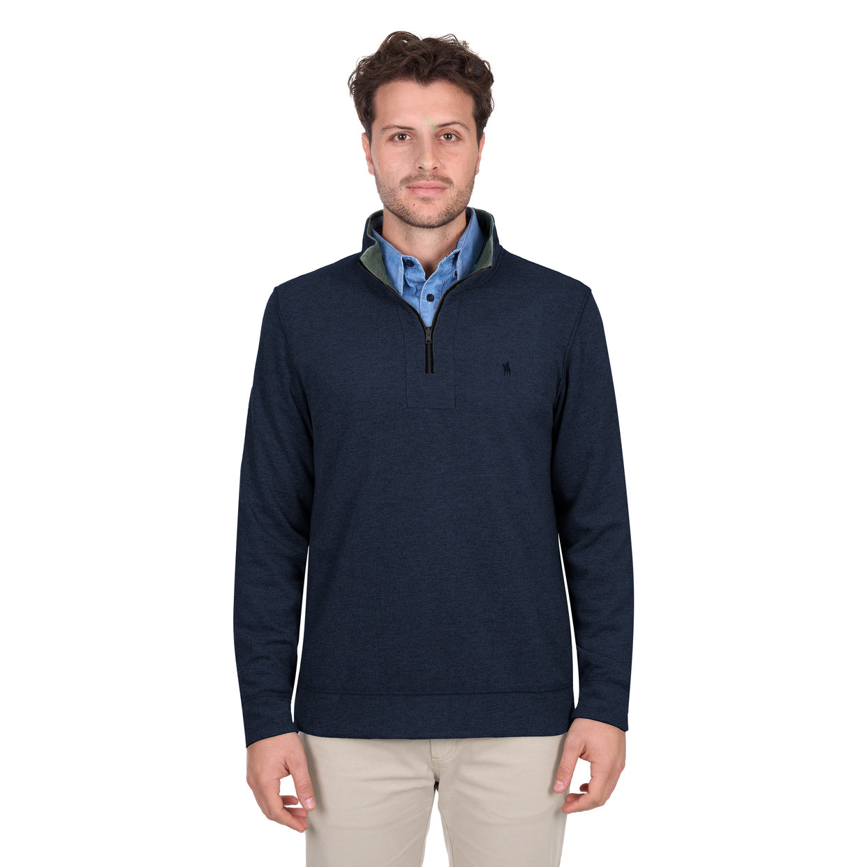 Thomas Cook Mens Vic Reversible 1/4 Zip Jumper (T6W1531173) Green/Navy