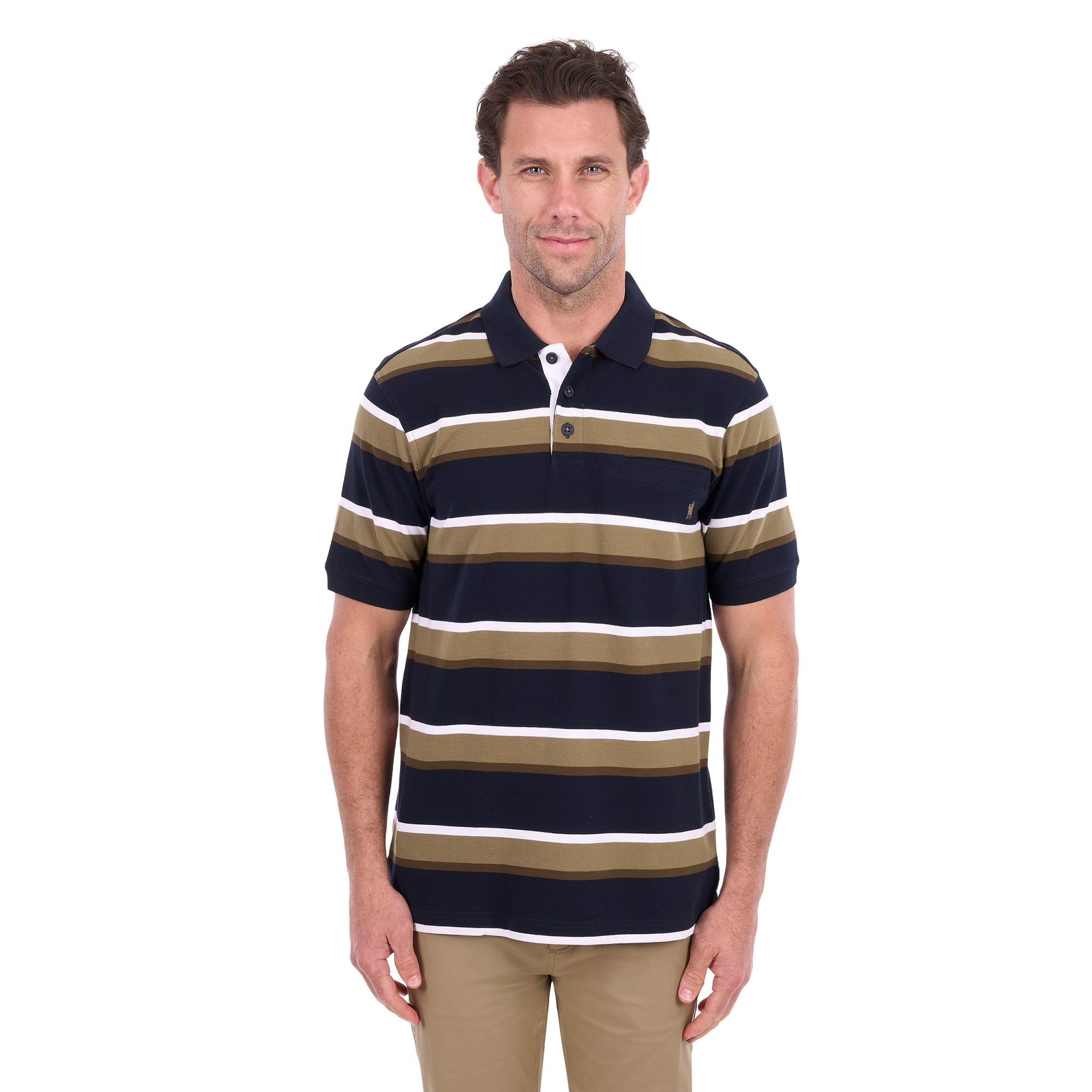 Thomas Cook Mens Vincent S/S Polo (T6S1509023) Navy/Tan