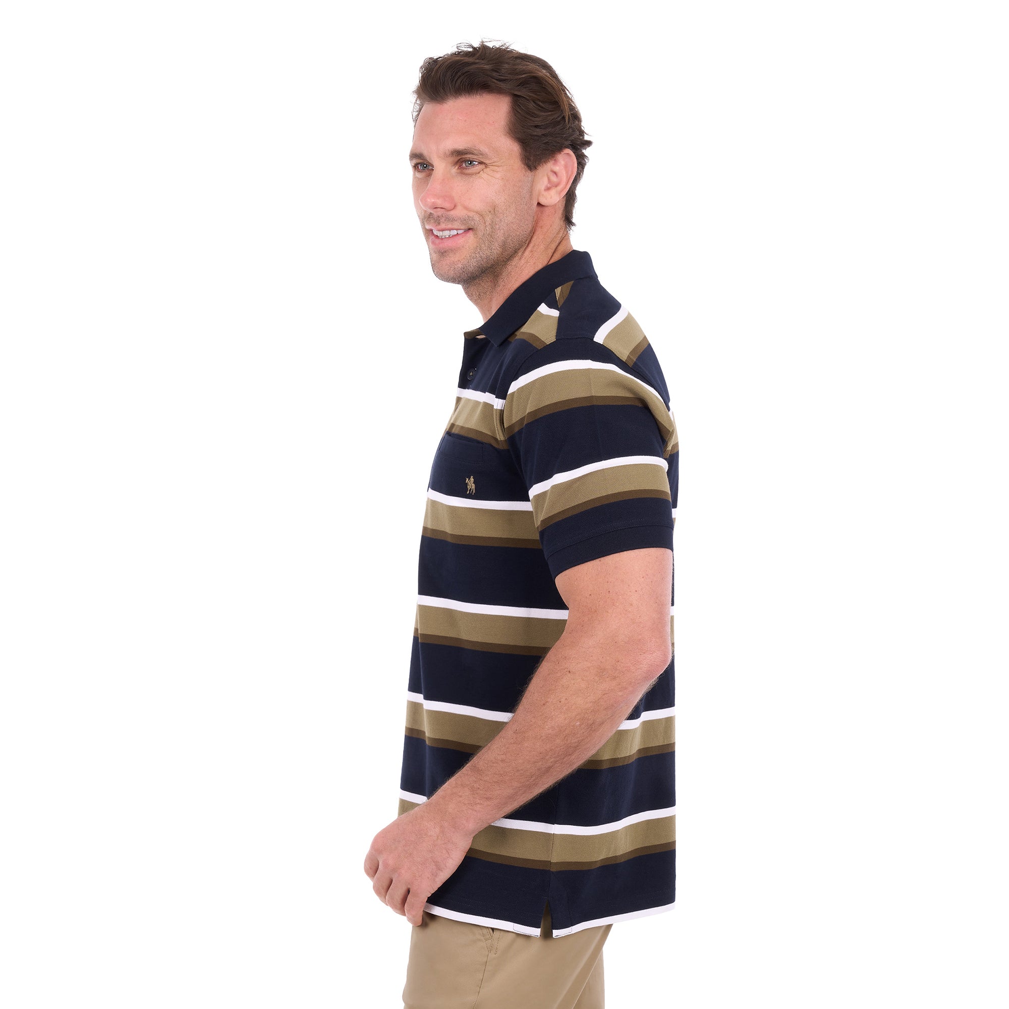 Thomas Cook Mens Vincent S/S Polo (T6S1509023) Navy/Tan