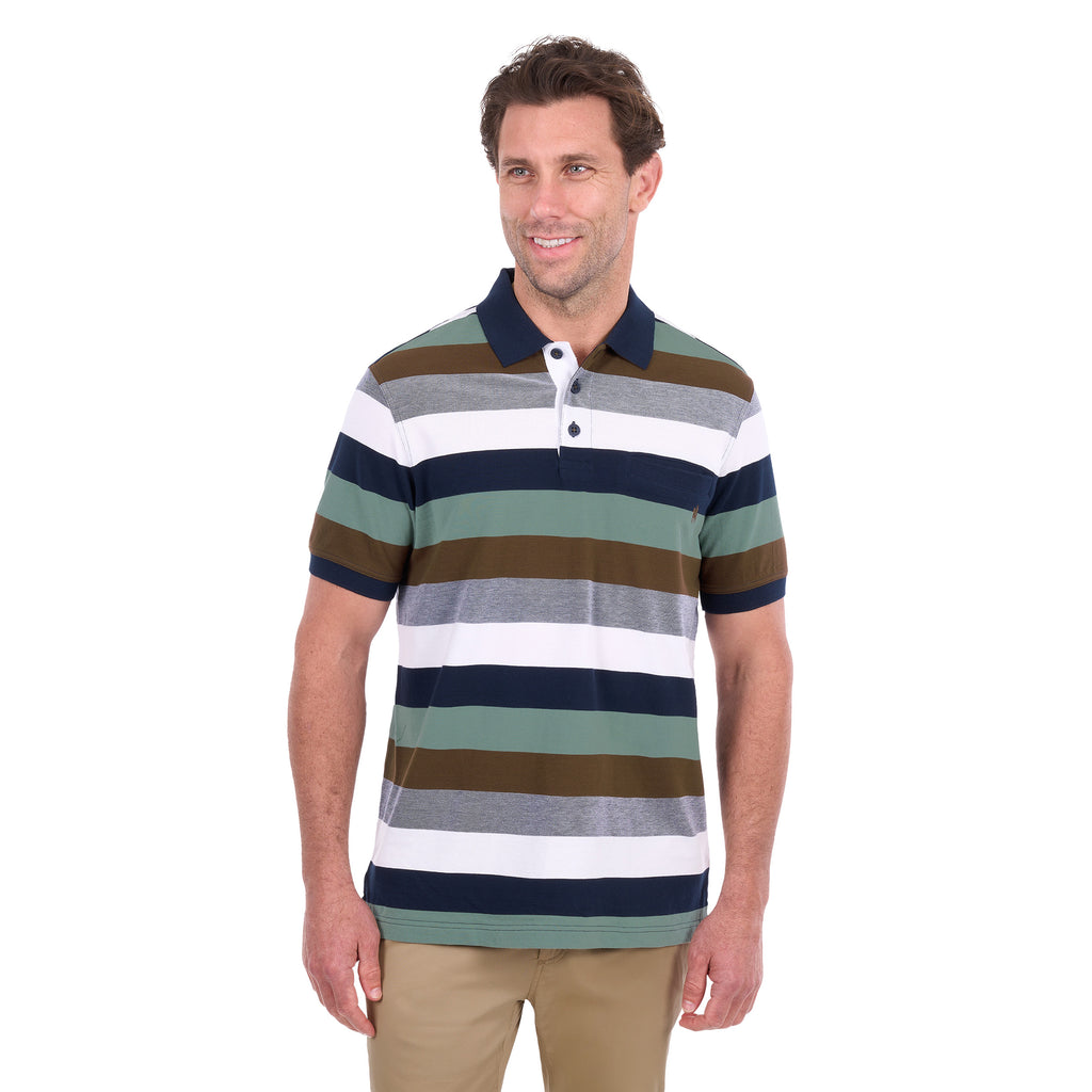 Thomas Cook Mens Wayne S/S Polo (T6S1509020) Tan/Sage