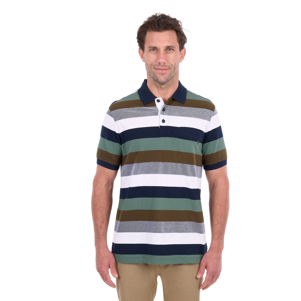 Thomas Cook Mens Wayne S/S Polo (T6S1509020) Tan/Sage