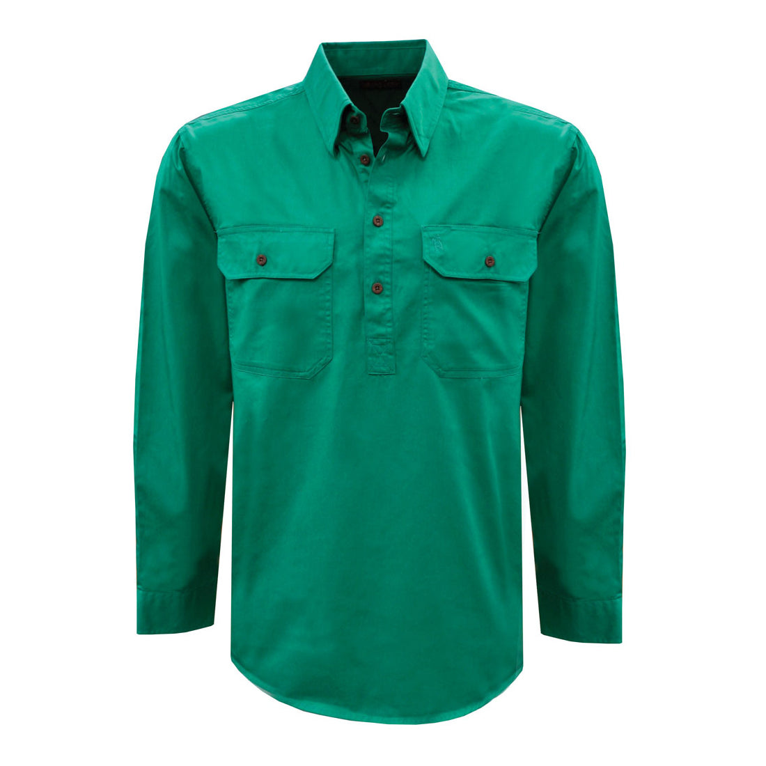 Thomas Cook Unisex Light Drill 1-2 Button LS Shirt  (TCP1126005)
