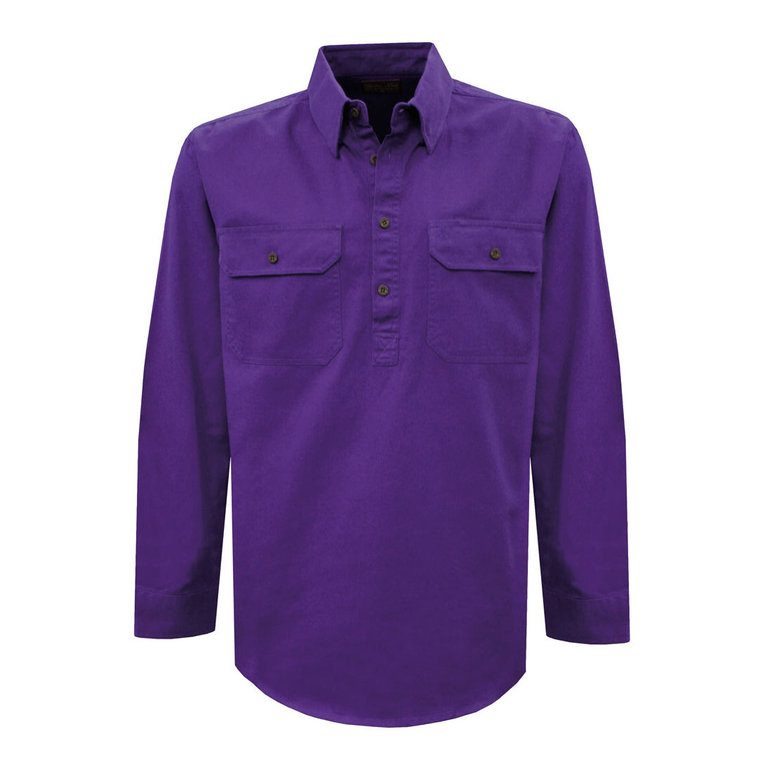 Thomas Cook Unisex Light Drill 1-2 Button LS Shirt  (TCP1126005)