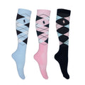 Thomas Cook Womens 3 Pack Riding Socks (TCP2901SOC) Navy/Pink/Blue