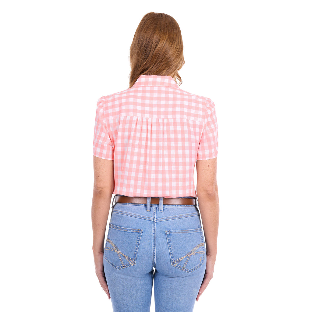 Thomas Cook Womens Agnes S/S Shirt (T6S2113074) Peach/White