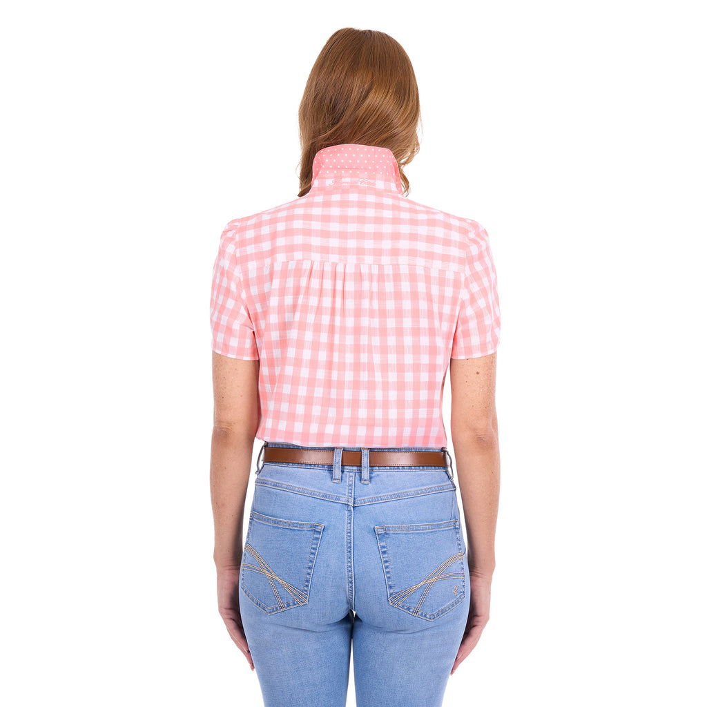 Thomas Cook Womens Agnes S/S Shirt (T6S2113074) Peach/White