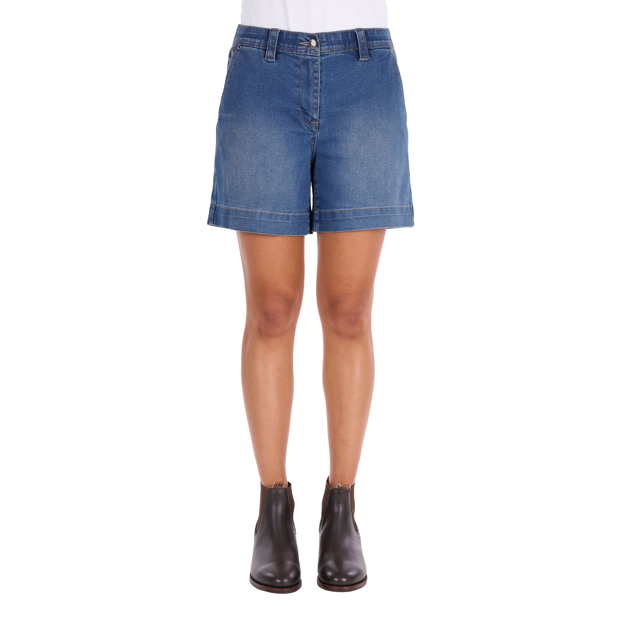 Thomas Cook Womens Annie Denim Shorts (TCP2305064) Mid Wash