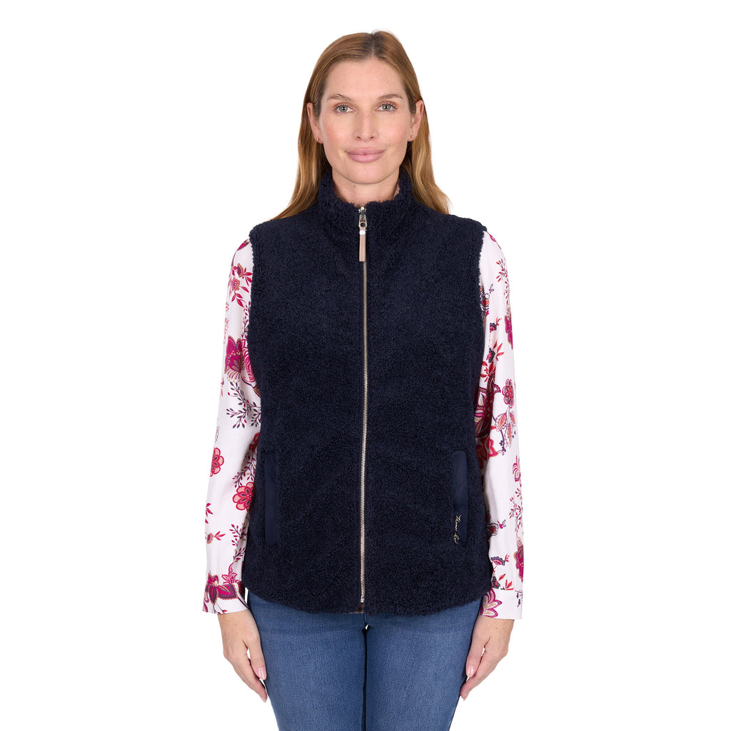 Thomas Cook Womens Astrid Reversible Vest (T6W2616058) Tan/Navy