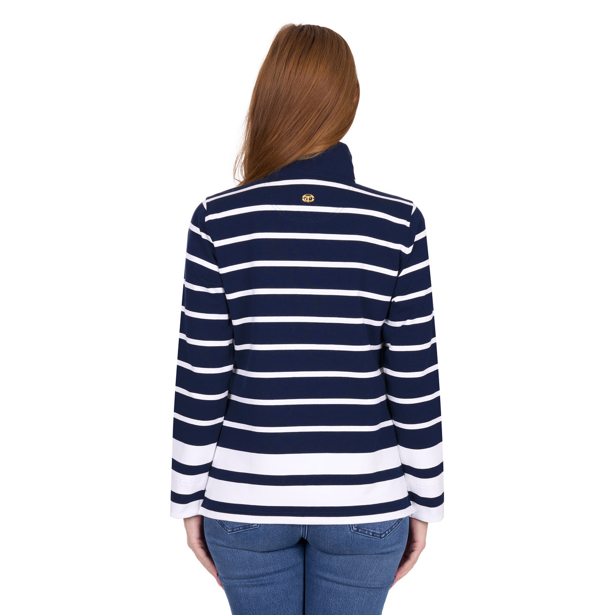 Thomas Cook Womens Ava 1/4 Zip Rugby (T6W2527077) Navy/White