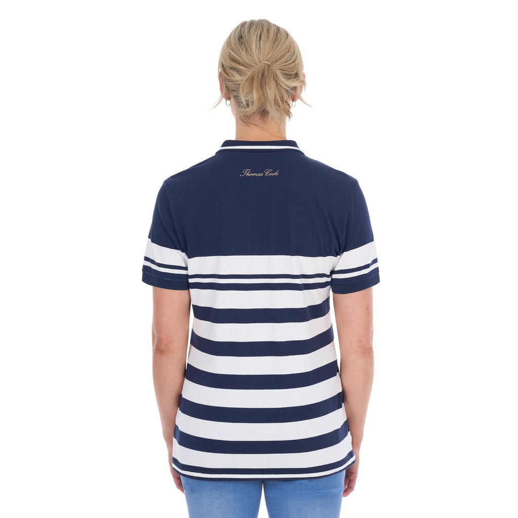 Thomas Cook Womens Blaire S/S Polo (T6S2512058) Navy/White