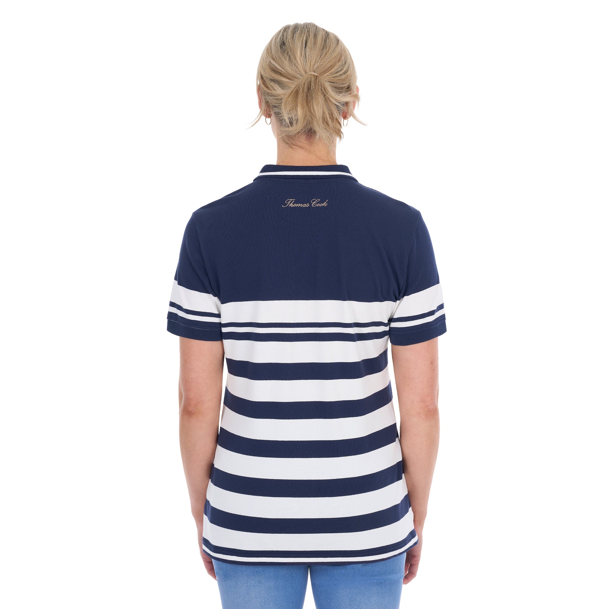 Thomas Cook Womens Blaire S/S Polo (T6S2512058) Navy/White