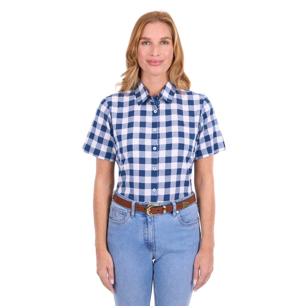 Thomas Cook Womens Dianna S/S Shirt (T6S2125087) Blue/White