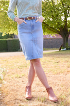 Thomas Cook Womens Ebony Denim Skirt (T6S2410064) Light Wash
