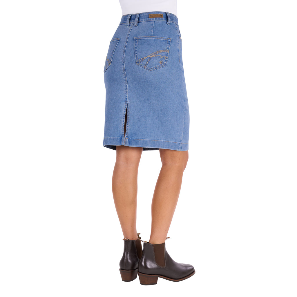 Thomas Cook Womens Ebony Denim Skirt (T6S2410064) Light Wash