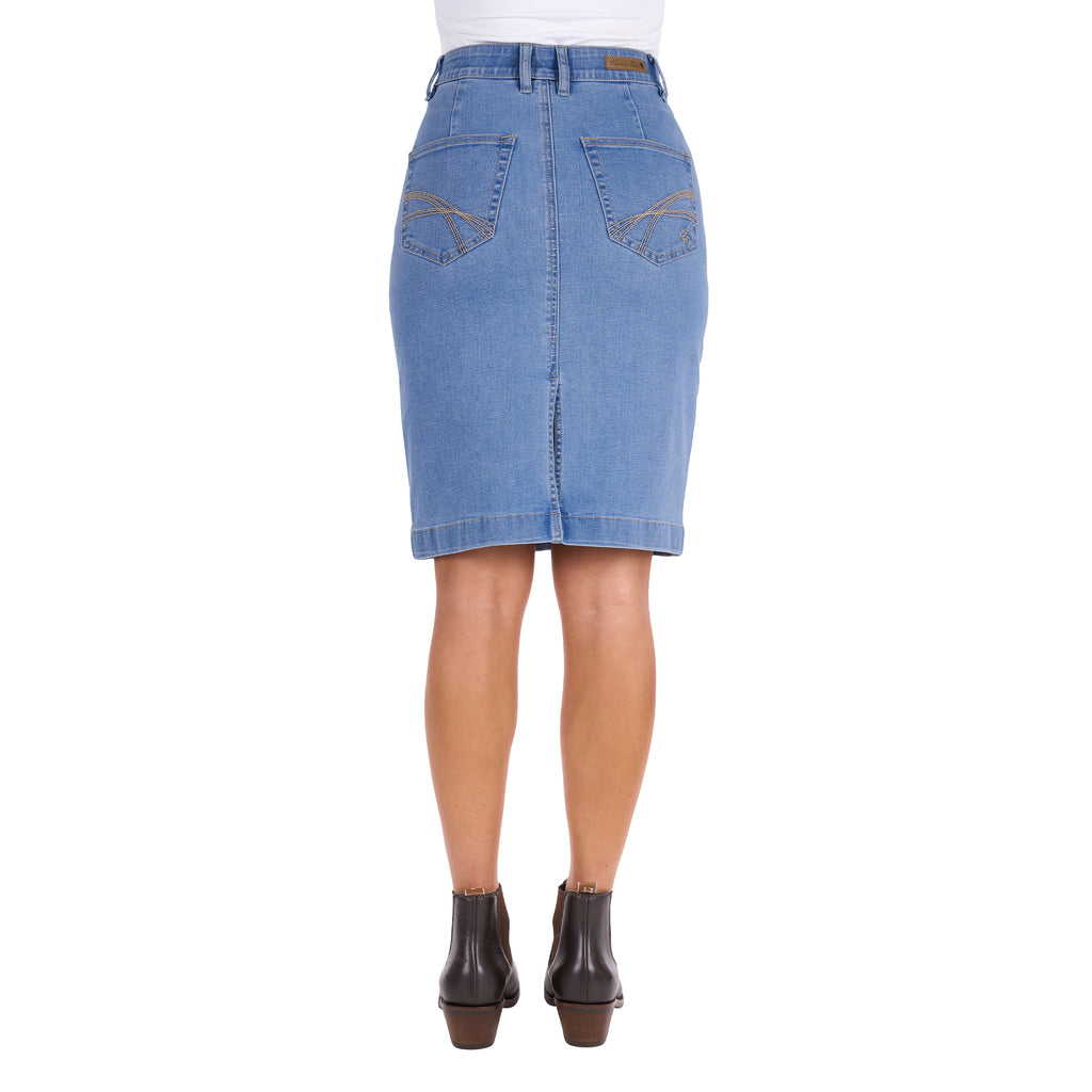 Thomas Cook Womens Ebony Denim Skirt (T6S2410064) Light Wash