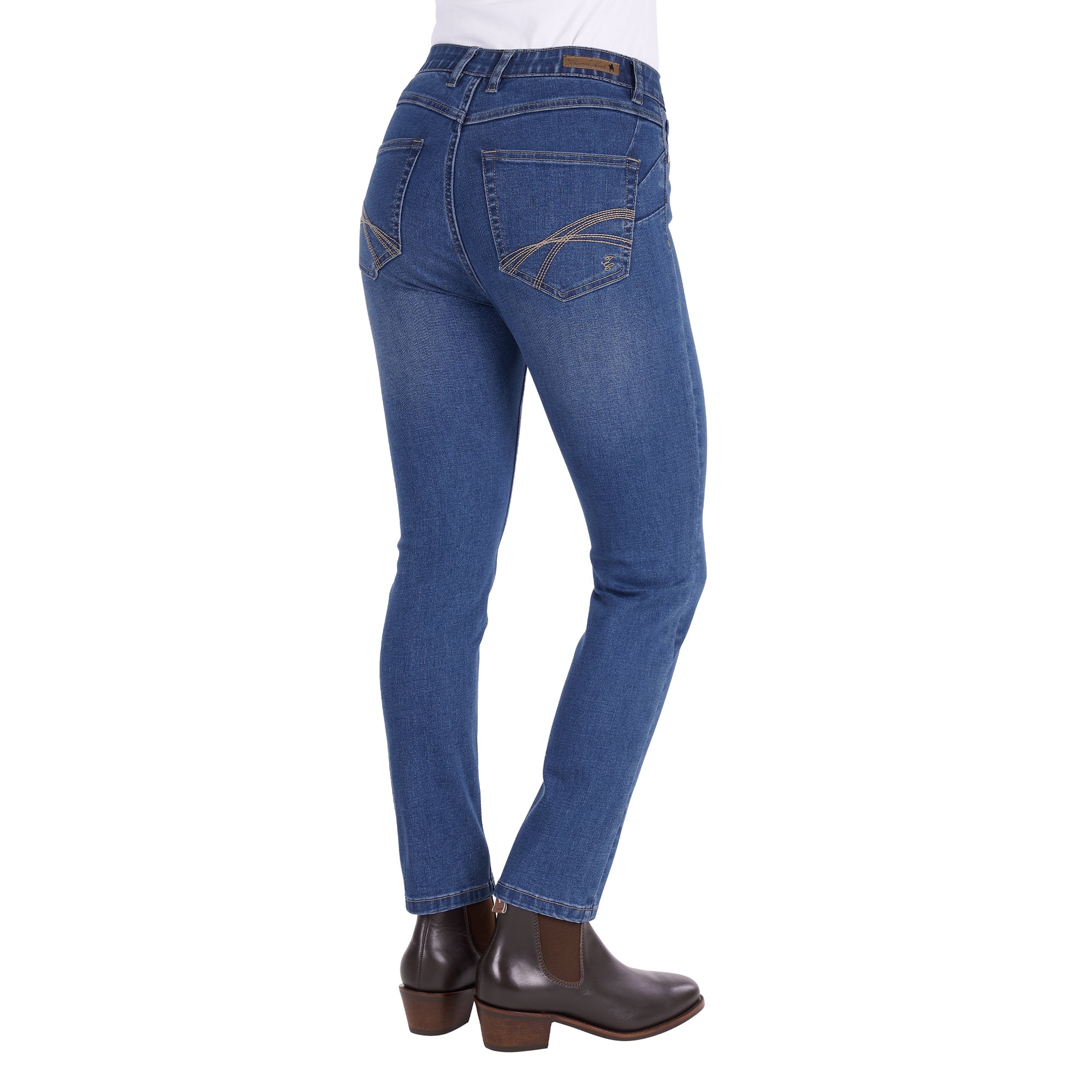 Thomas Cook Womens Ebony Slim Leg Jeans (T6S2218064) Mid Wash