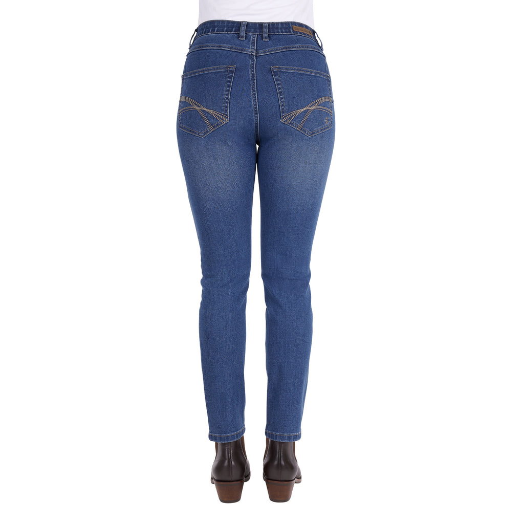 Thomas Cook Womens Ebony Slim Leg Jeans (T6S2218064) Mid Wash
