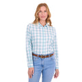 Thomas Cook Womens Eliza L/S Shirt (T6S2130065) Pastel Turquoise/White