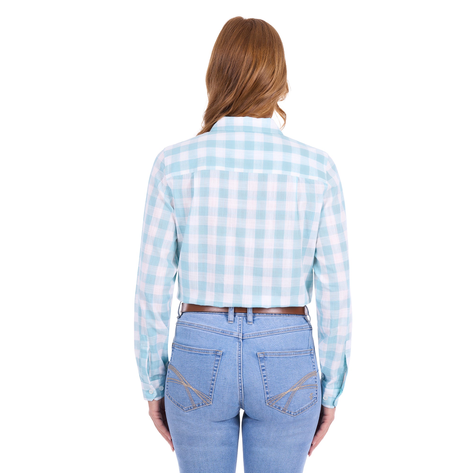 Thomas Cook Womens Eliza L/S Shirt (T6S2130065) Pastel Turquoise/White