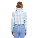 Thomas Cook Womens Eliza L/S Shirt (T6S2130065) Pastel Turquoise/White