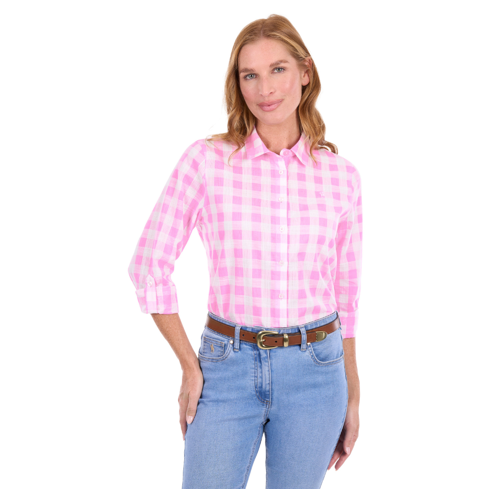 Thomas Cook Womens Eliza L/S Shirt (T6S2130065) Pink/White