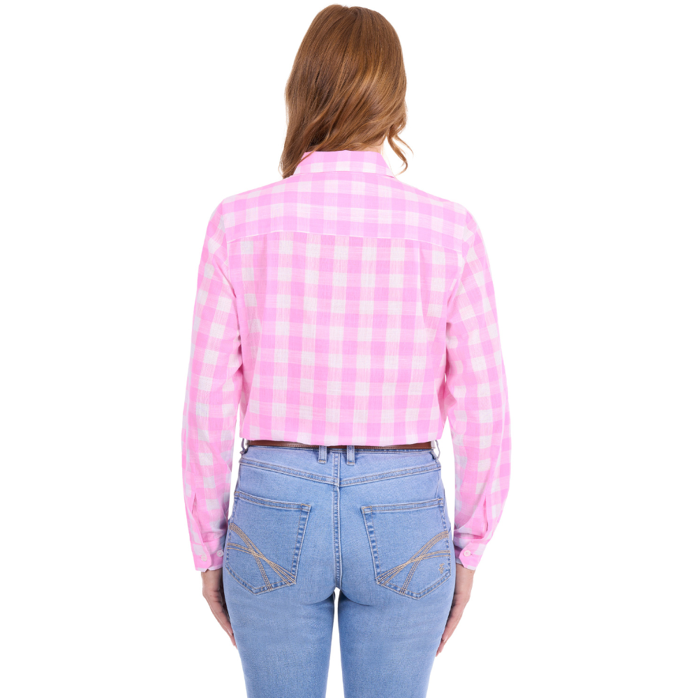 Thomas Cook Womens Eliza L/S Shirt (T6S2130065) Pink/White