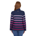 Thomas Cook Womens Gemma 1/4 Zip Rugby (T6W2527075) Pink/Navy