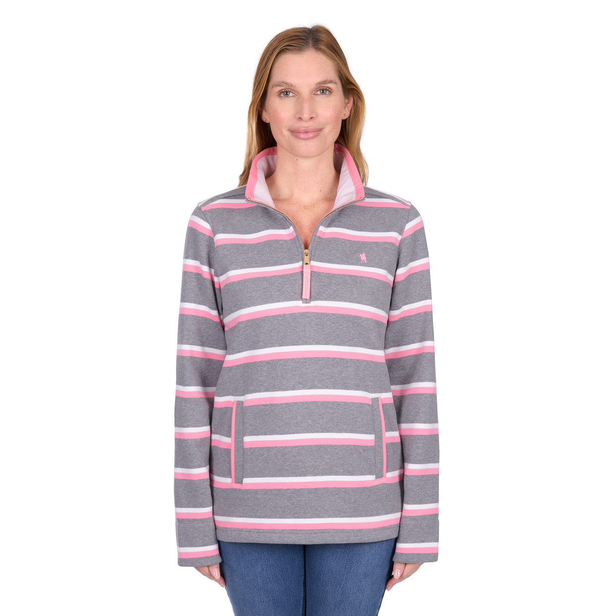 Thomas Cook Womens Jane 1/4 Zip Rugby (T6W2527079) Charcoal Marle
