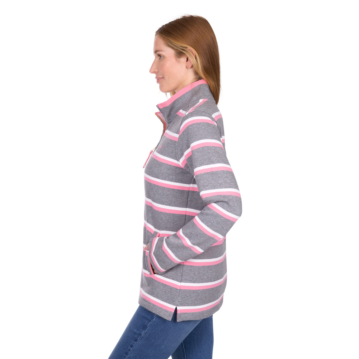 Thomas Cook Womens Jane 1/4 Zip Rugby (T6W2527079) Charcoal Marle