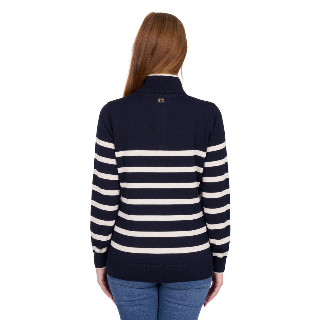 Thomas Cook Womens Jeanette 1/4 Zip Knit Jumper (T6W2505061) Navy