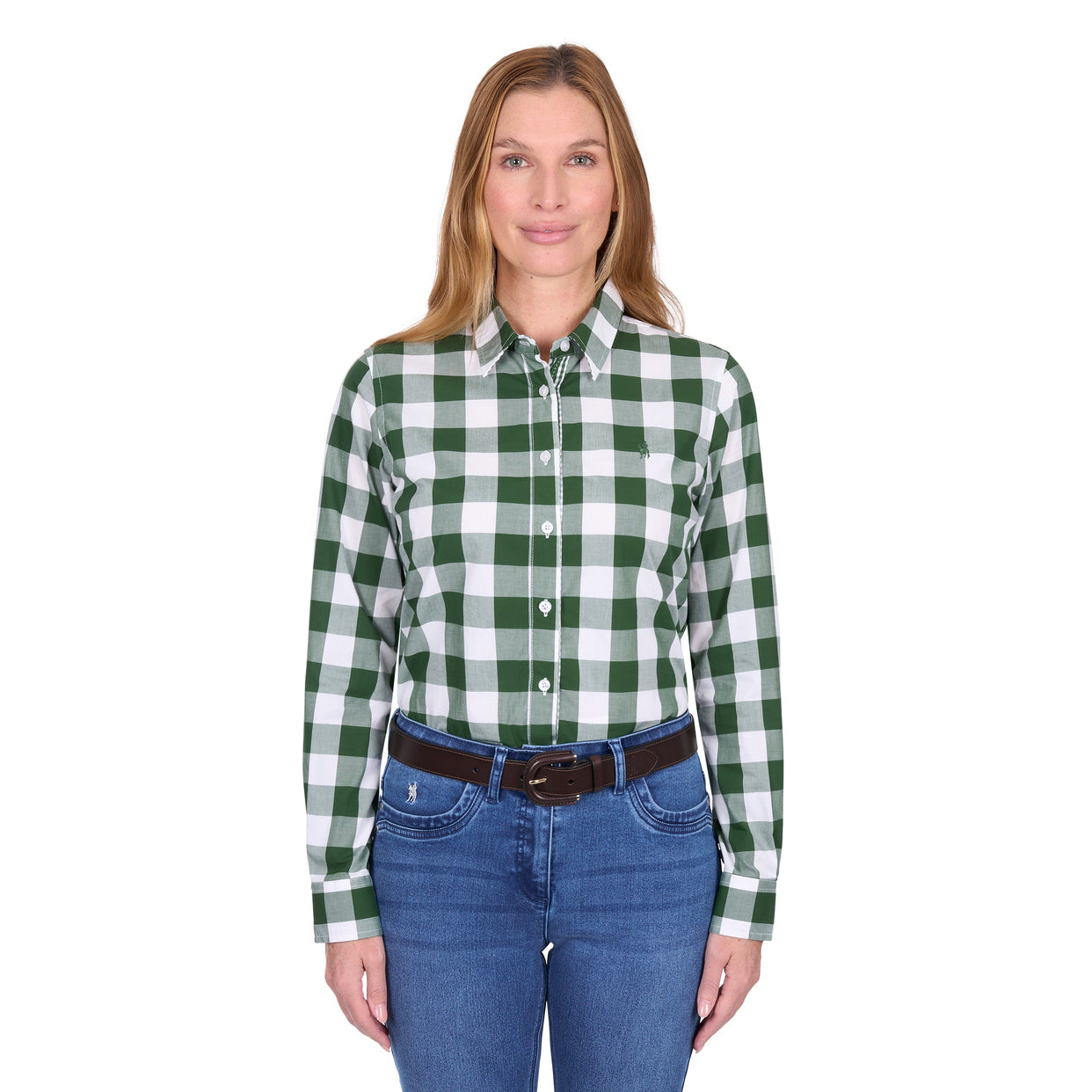 Thomas Cook Womens Judy L/S Shirt (T6W2110059) Green/White