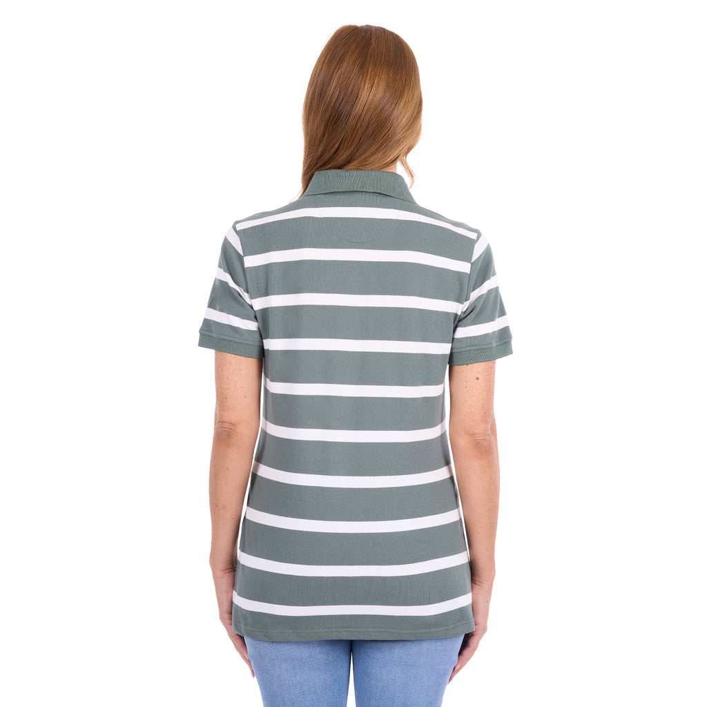 Thomas Cook Womens Lani S/S Polo (T6S2551056) Khaki/White