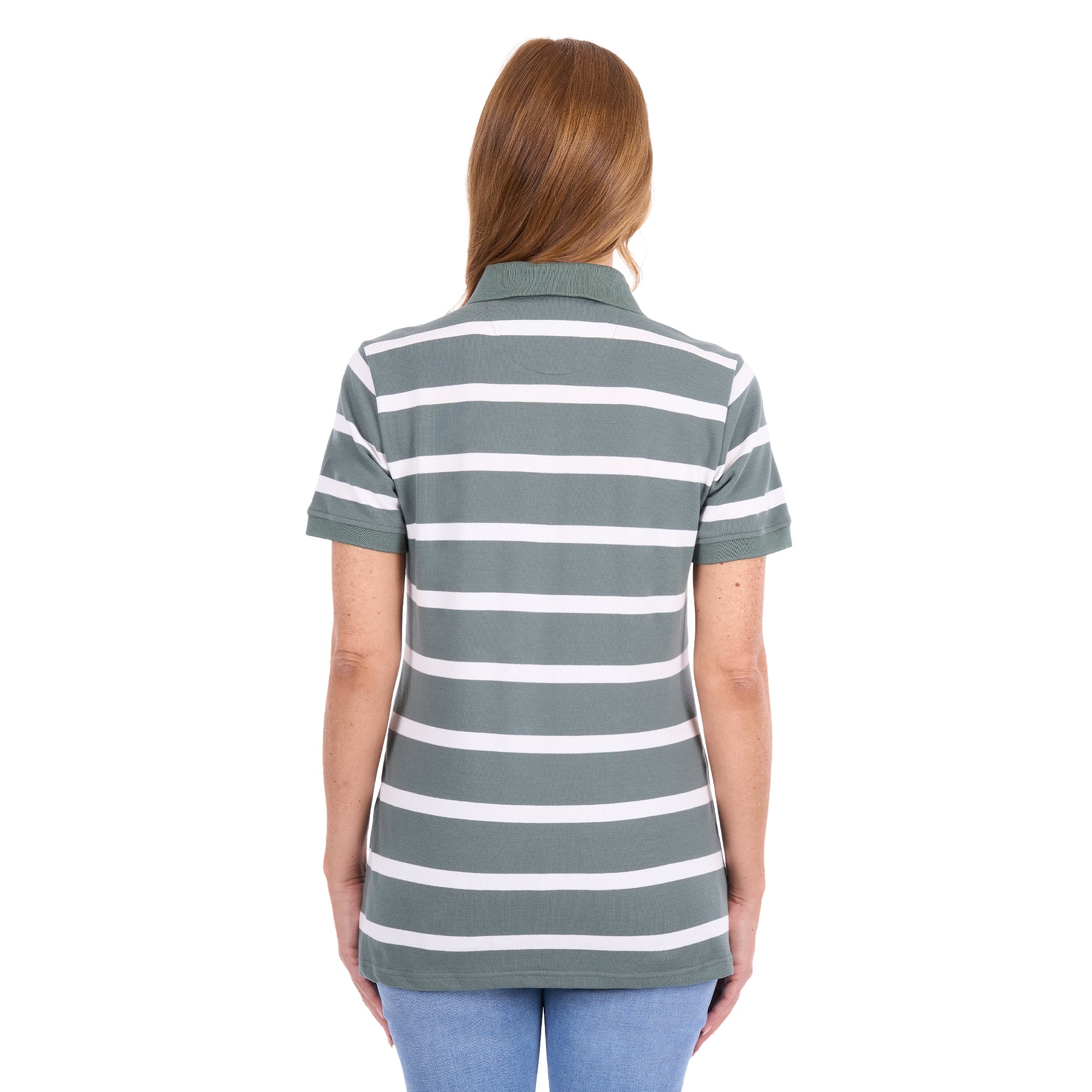 Thomas Cook Womens Lani S/S Polo (T6S2551056) Khaki/White