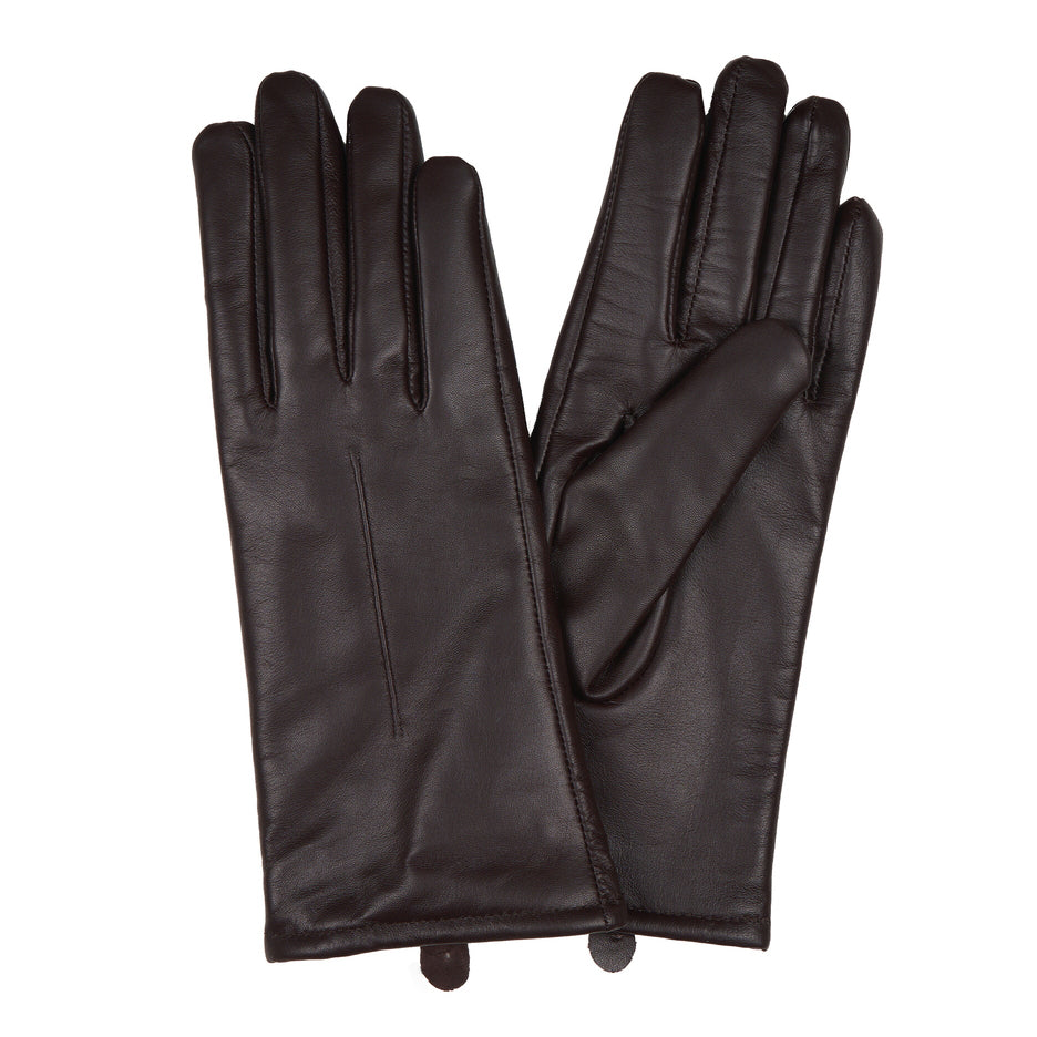 Thomas Cook Womens Leather Gloves (T6W2981GLV) Chocolate