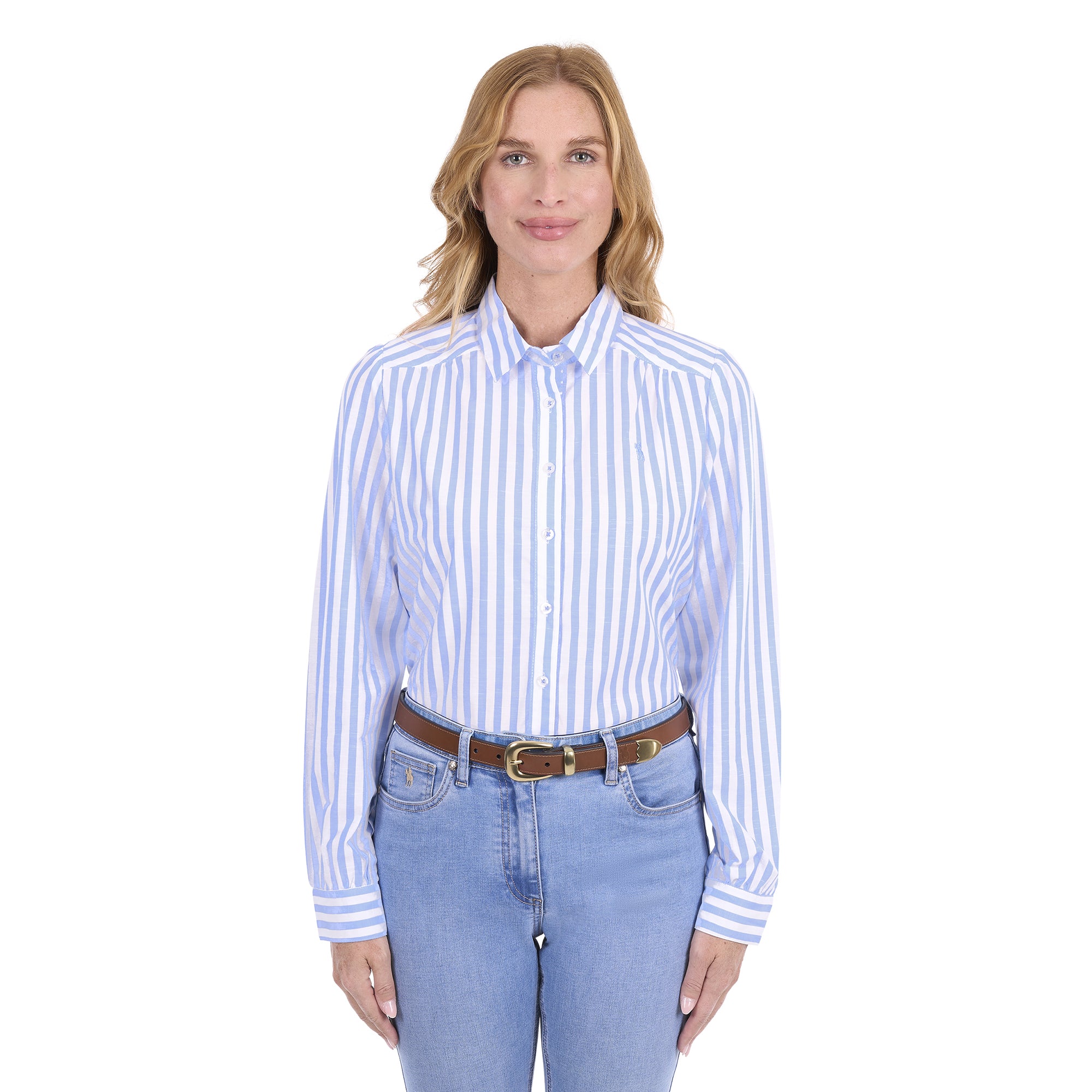 Thomas Cook Womens Louisa L/S Shirt (T6S2123102) Blue/White