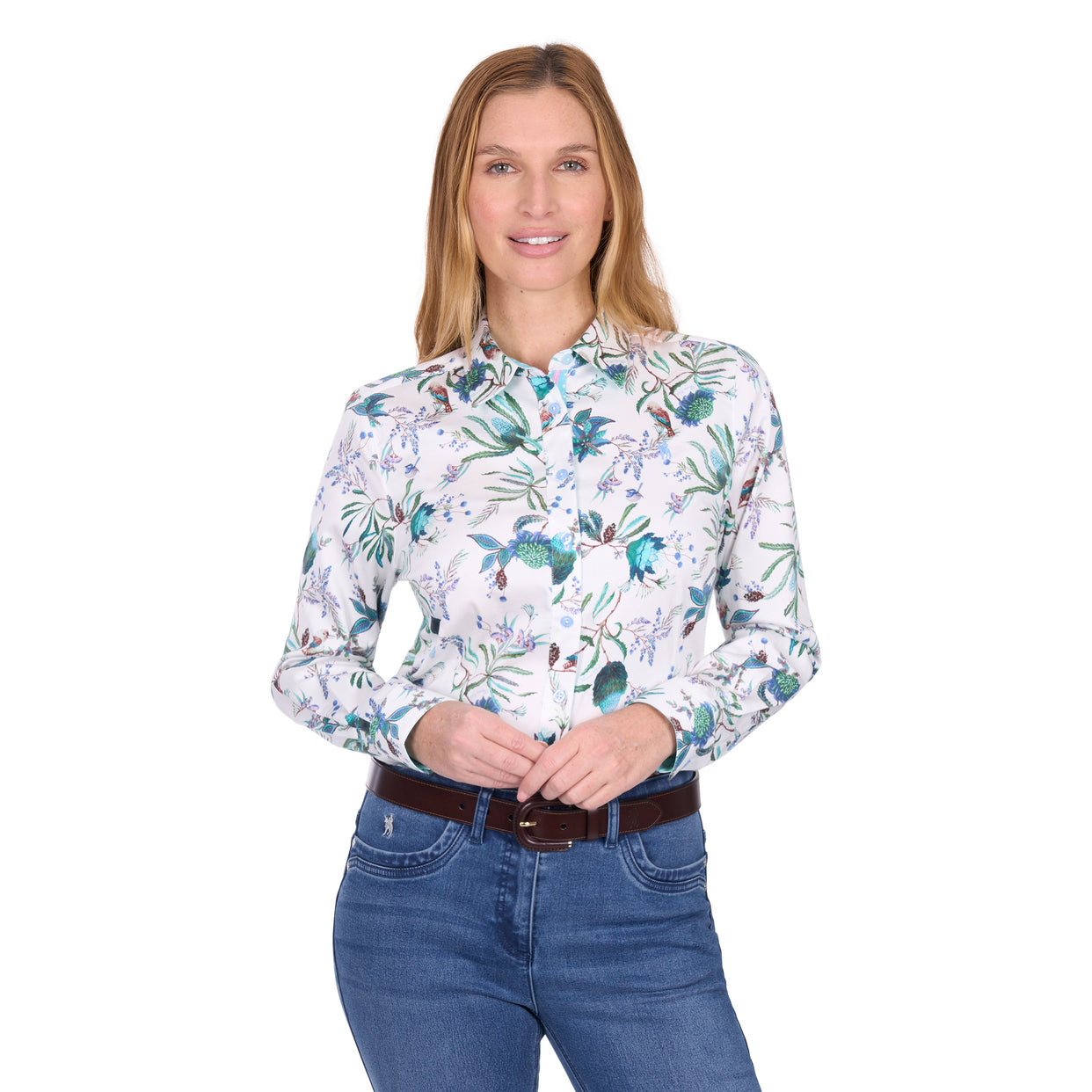Thomas Cook Womens Lucinda L/S Shirt (T6W2118065) Blue/White