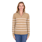 Thomas Cook Womens Luna 1/4 Zip Jumper (T6W2563096) Tan Marle