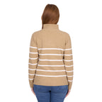 Thomas Cook Womens Luna 1/4 Zip Jumper (T6W2563096) Tan Marle