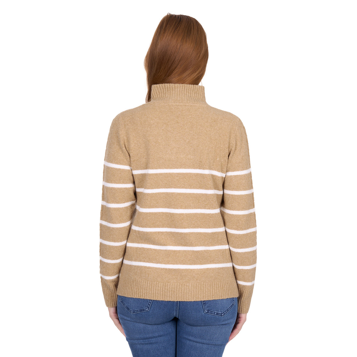 Thomas Cook Womens Luna 1/4 Zip Jumper (T6W2563096) Tan Marle