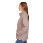 Thomas Cook Womens Lydia 1/4 Zip Rugby (TCP2528082) Taupe Marle