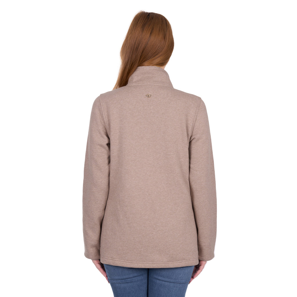 Thomas Cook Womens Lydia 1/4 Zip Rugby (TCP2528082) Taupe Marle