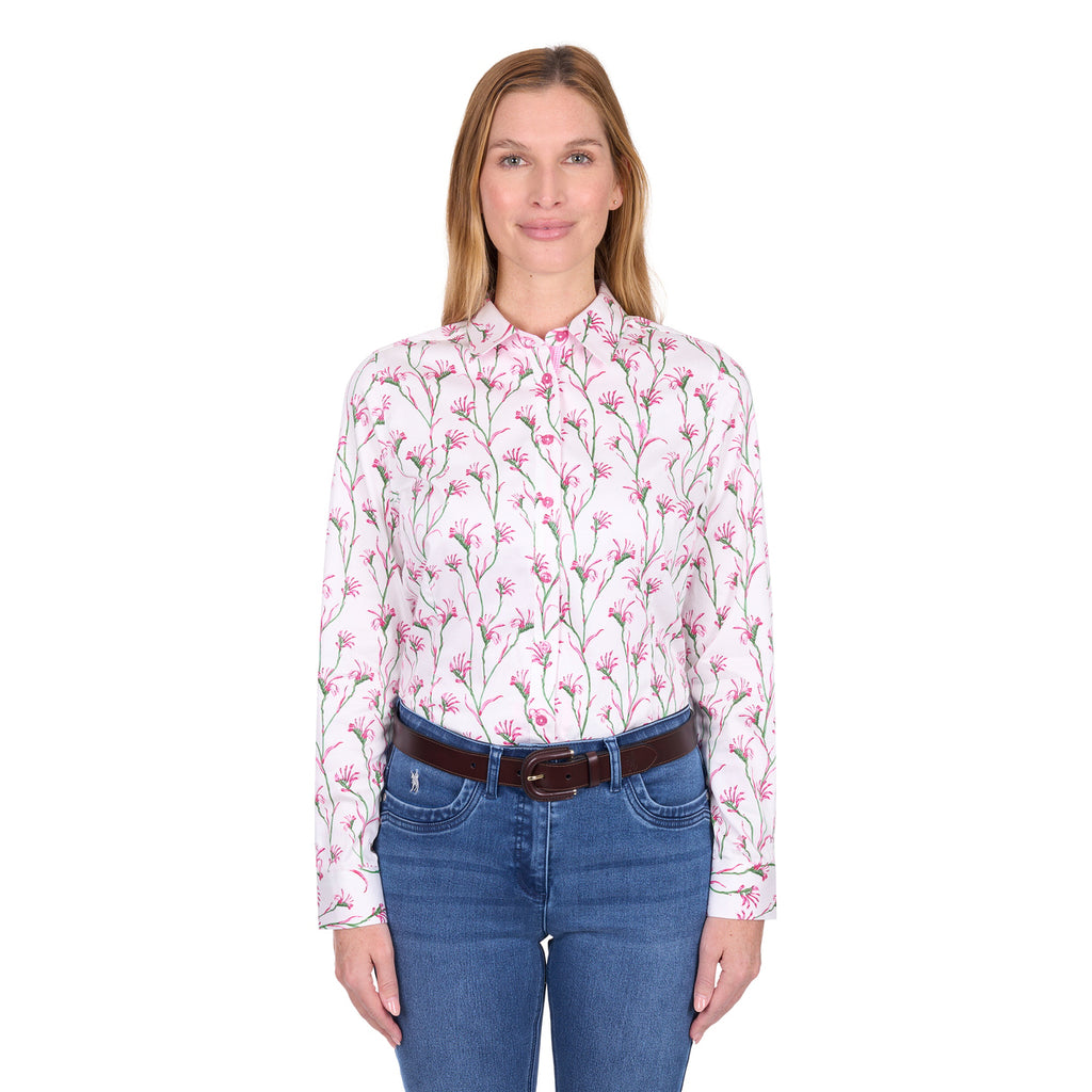 Thomas Cook Womens Martha L/S Shirt (T6W2118066) Pink/White