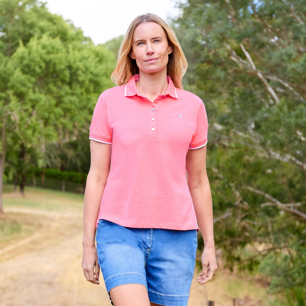 Thomas Cook Womens Michelle S/S Polo (T6S2523051) Coral